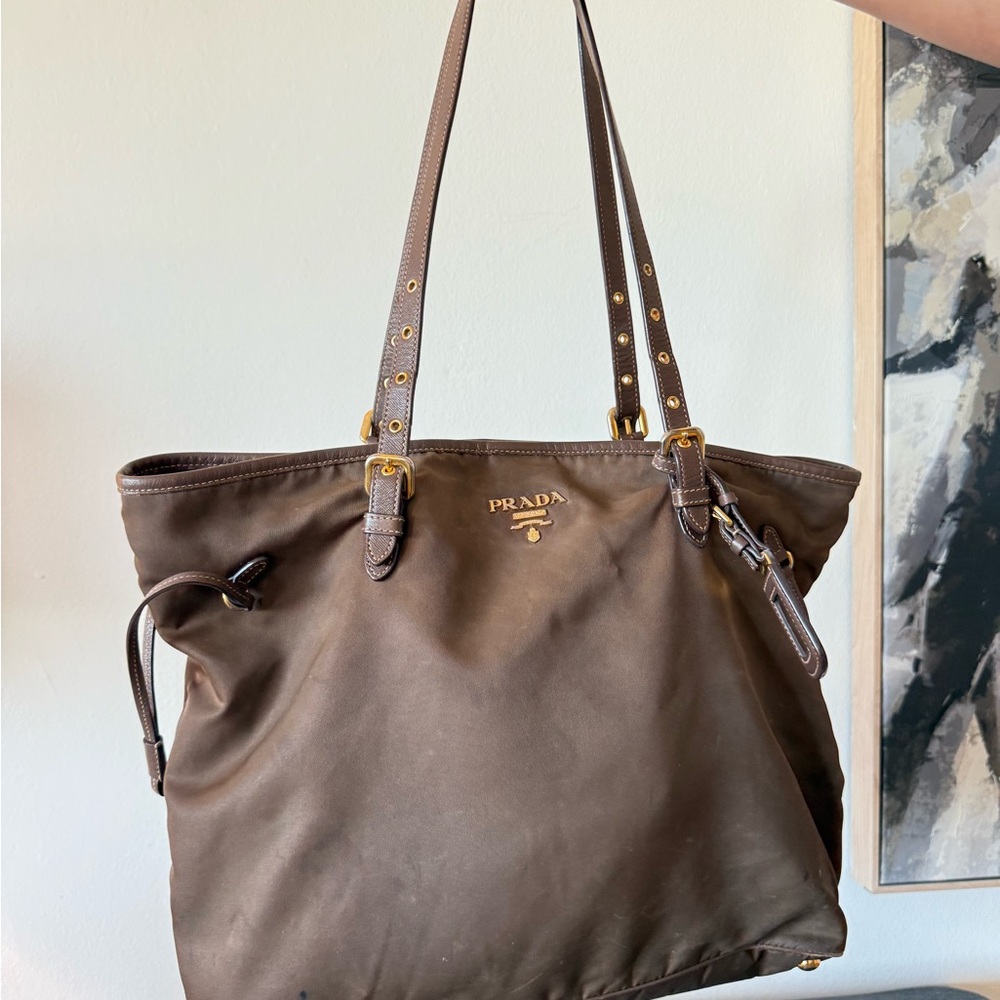 Prada Brown Tote Bag